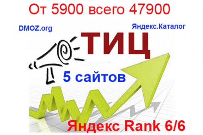 Размещу вашу ссылку на 5 сайтах с тиц 47900