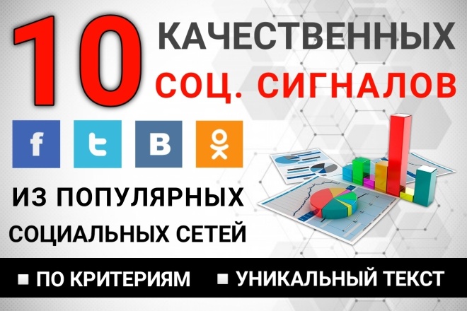 Качественные ссылки на сайт из социальных сетей с уникальным текстом