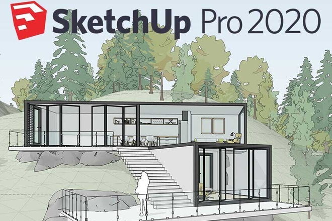 3d визуализации дома в SketchUP