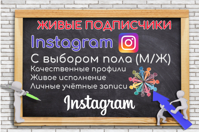 250 подписчиков в Instagram с возможностью выбора пола