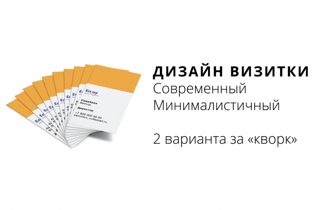 Два варианта дизайна визитки