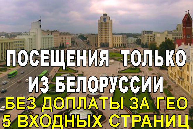 Посещения на сайт только из Белоруссии
