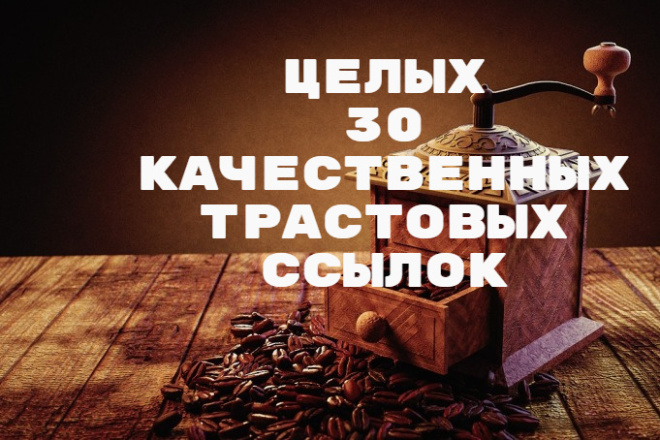 Размещение 30 отличных трастовых ссылок