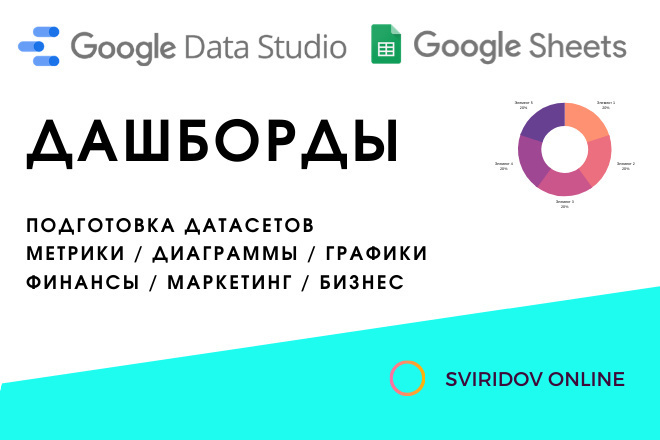 Дашборды, визуализация в Google Data Studio или Google Таблицах