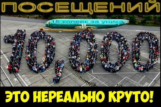 Организую 10 000 Посещений до минуты