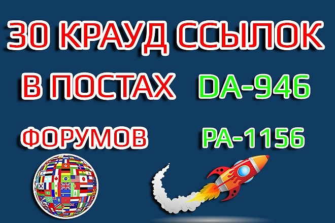 30 Ссылок с форумов в постах. Крауд ссылки