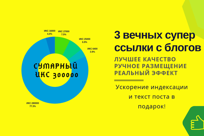 3 мощных Крауд Ссылки - общий ИКС 300000 Траст 300