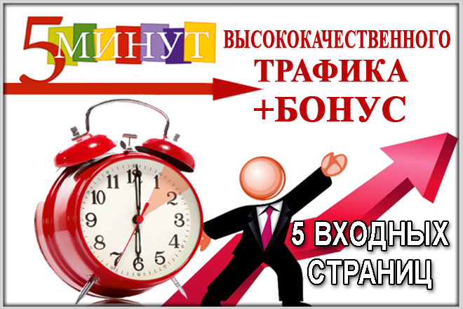 Высококачественный трафик до 5 минут на сайте