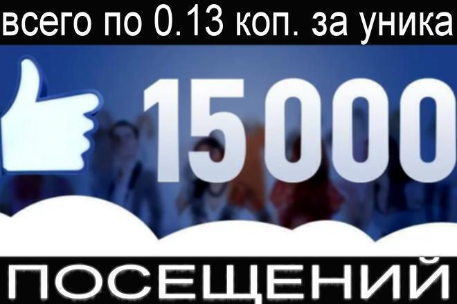 Организую 15 000 Посещений около минуты на каждое