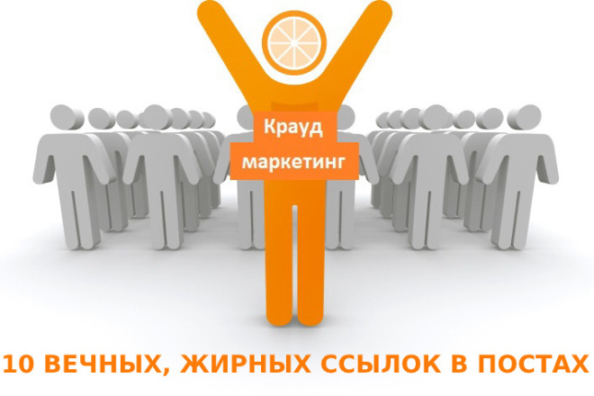 10 жирных крауд-ссылок в уникальных постах с гарантией