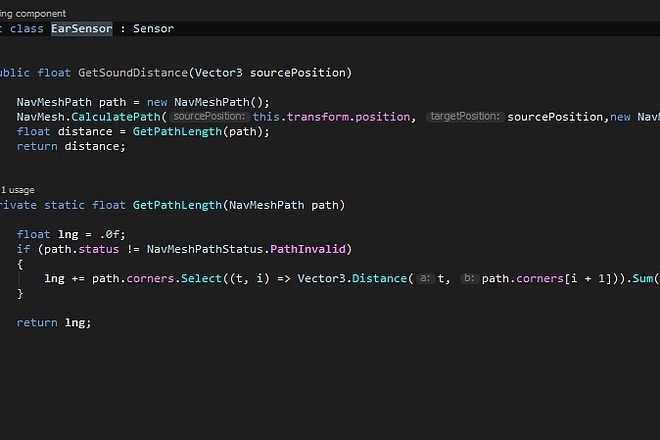 Разработка скриптов к игре на Unity 3D