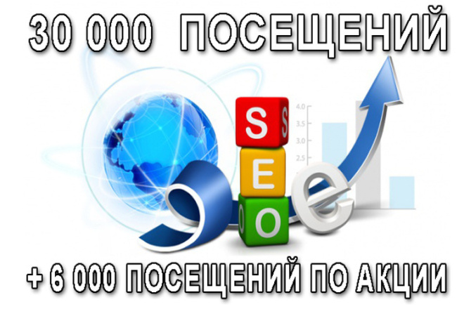 30000 Посетителей на Ваш сайт за 3 дня и подарок еще 6000