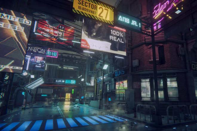 Ассет на UNITY 3D-Dark City2 Cyberpunk Pack