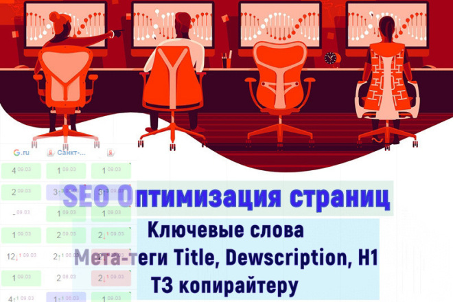 Внутренняя SEO оптимизация для 5 страниц сайта, проверка оптимизации