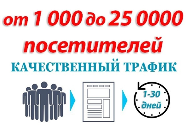 50 000 посетителей на сайт с поисковых систем за 30 дней