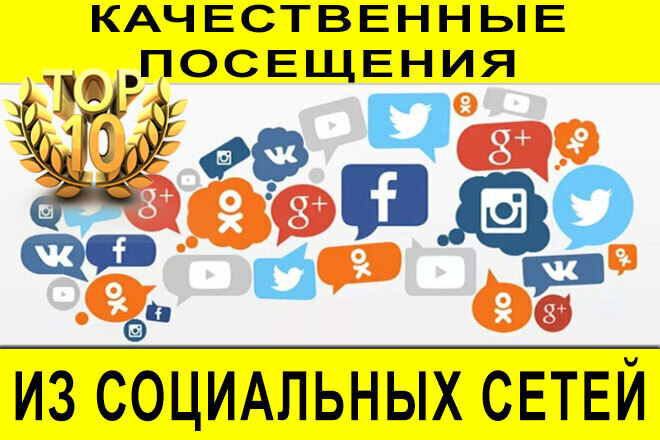 Посещения на Ваш сайт из социальных сетей