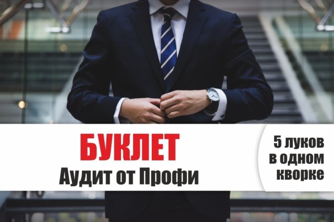 Буклет - Аудит от Профи - анализ, оценка, дизайн буклета