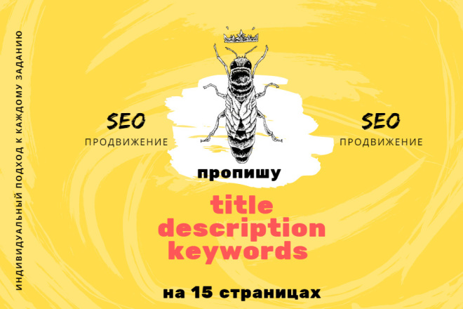 Пропишу быстро TITLE, keywords, description
