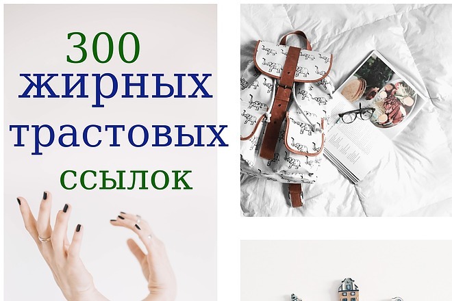 300 жирных трастовых профильных ссылок на Ваш сайт + отчет