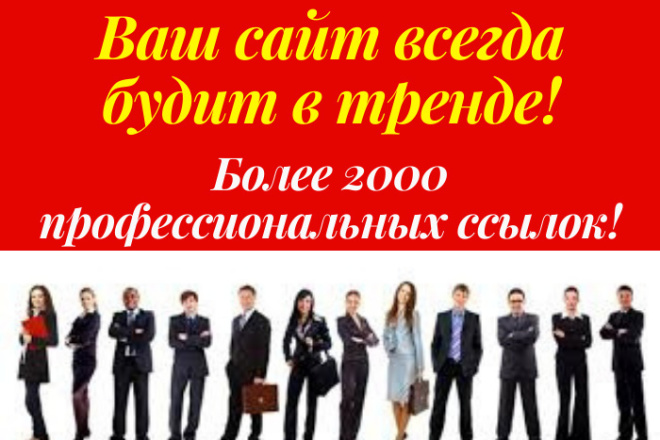2000 профессиональных ссылок на Ваш сайт