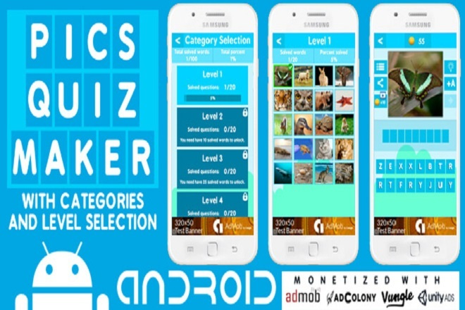 Исходник игры Pics Quiz Maker With Categories V. 3.1