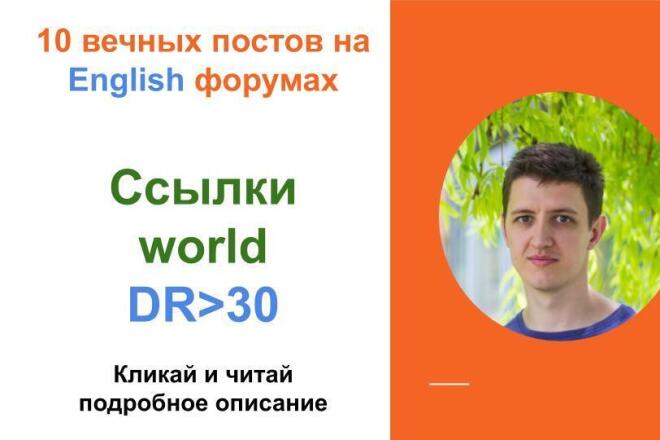Ссылки world c DR от 30 . Крауд ссылки c англоязычных форумов