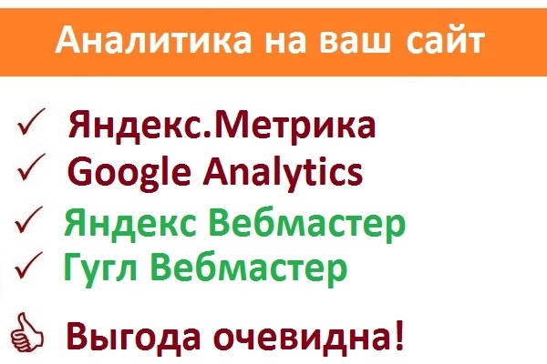 Настройка Google Analytics, Яндекс.Метрики и Yandex Webmaster tools