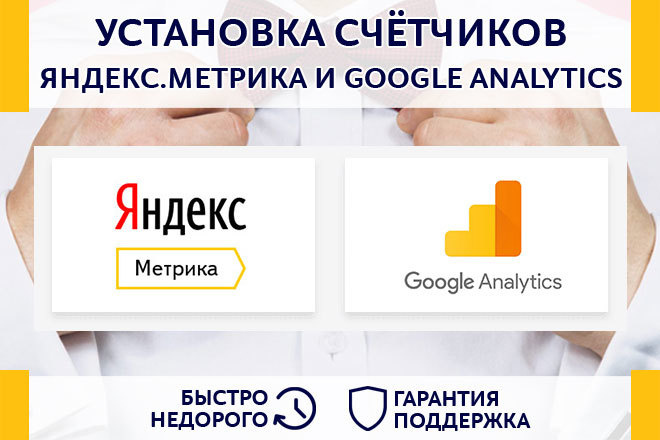 Установка счётчиков Яндекс. Метрика и Google Analytics на Ваш сайт