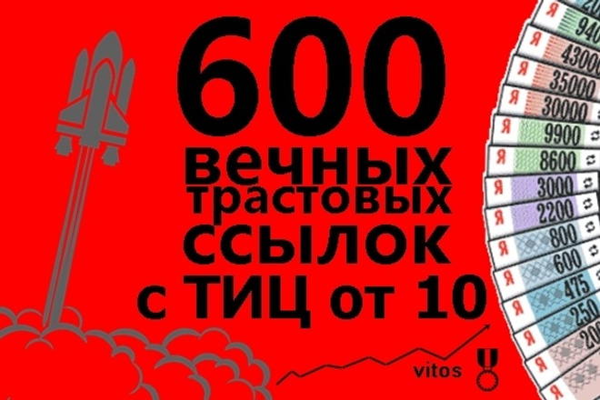 600 вечных трастовых ссылок с тИЦ от 10