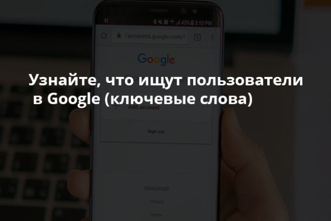 Узнайте, что ищут пользователи в Google - ключевые слова