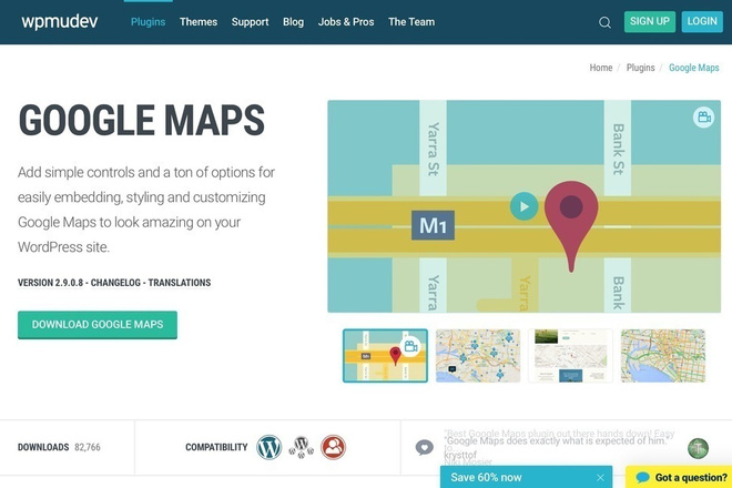 Advanced Google Maps Plugin for WordPress карты Google