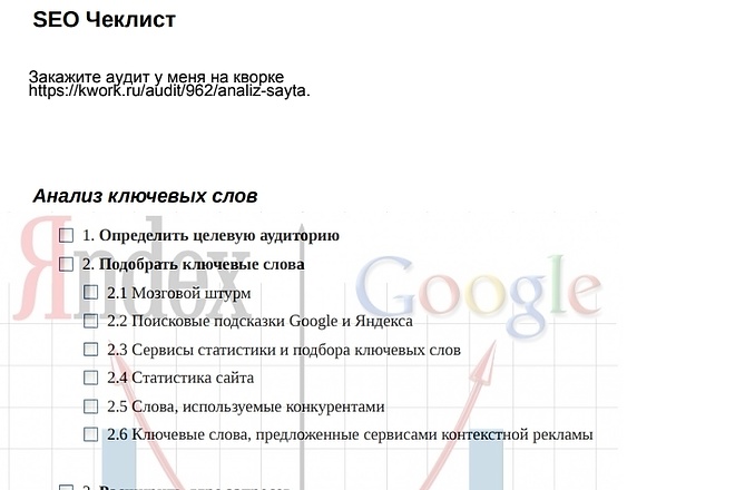 Сделай аудит сайта сам