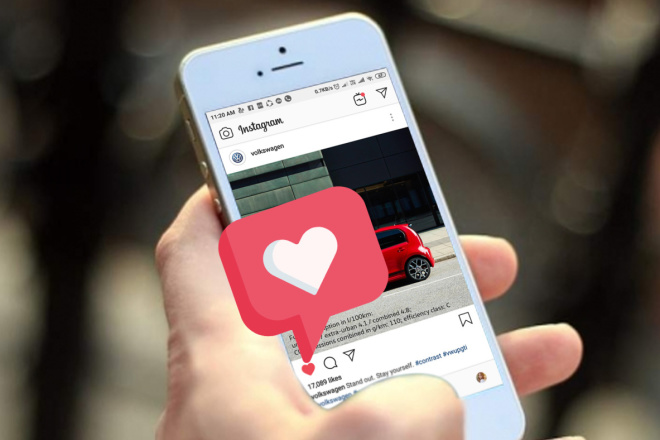 Лайки на все посты в социальной сети instagram