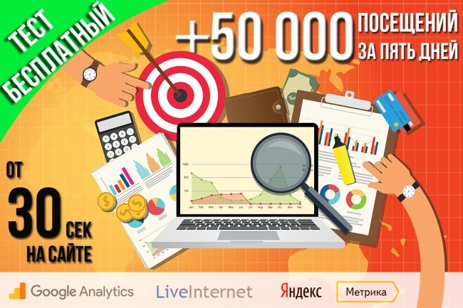 50. 000 уникальных посетителей за пять дней