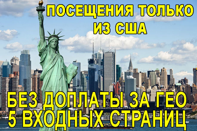 Посещения только из Америки США