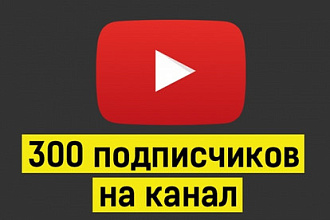 300 подписчиков на YouTube