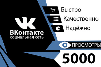 8000 живых просмотров на запись Вконтакте