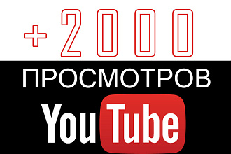 2000 реальных просмотров на YouTube