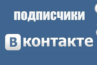 Подписчики в социальной сети ВКонтакте. Быстро и четко + активность