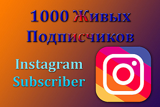 1000 живых подписчиков в Instagram, 1000 instagram subscriber