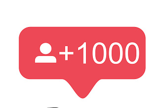 1000 Живых подписчиков на профиль в Instagram