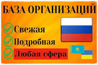 База организаций России, Казахстана, Украины