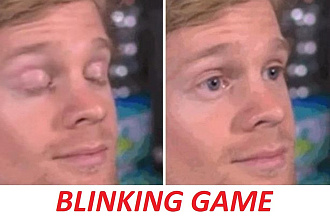 Дизайн игры Blinking Game Instagram