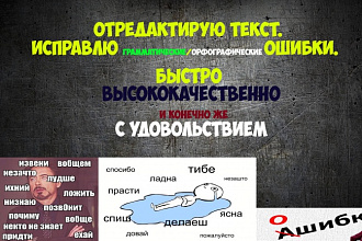 Подредактирую вам текст и исправлю орфографические ошибки