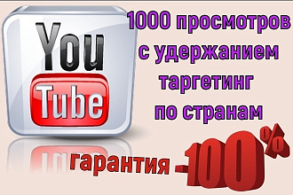Продвижение видео 1000 живых просмотров таргетинг по странам