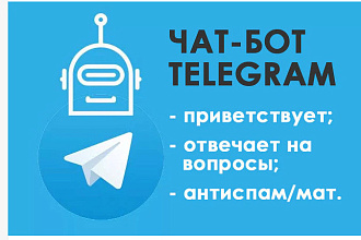 Создам бота который будет отвечать на ваши вопросы