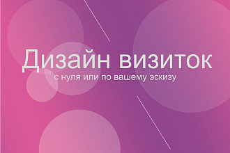 Создам стильный дизайн визитки
