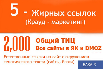 Продвижение сайта, Естественные ссылки на сайт, тиц, як, дмоз