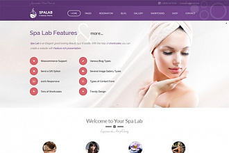 SPA LAB V2. 8. 8 - салон красоты wordpress шаблон