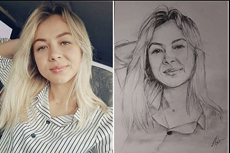 Рисую портреты с фотографии